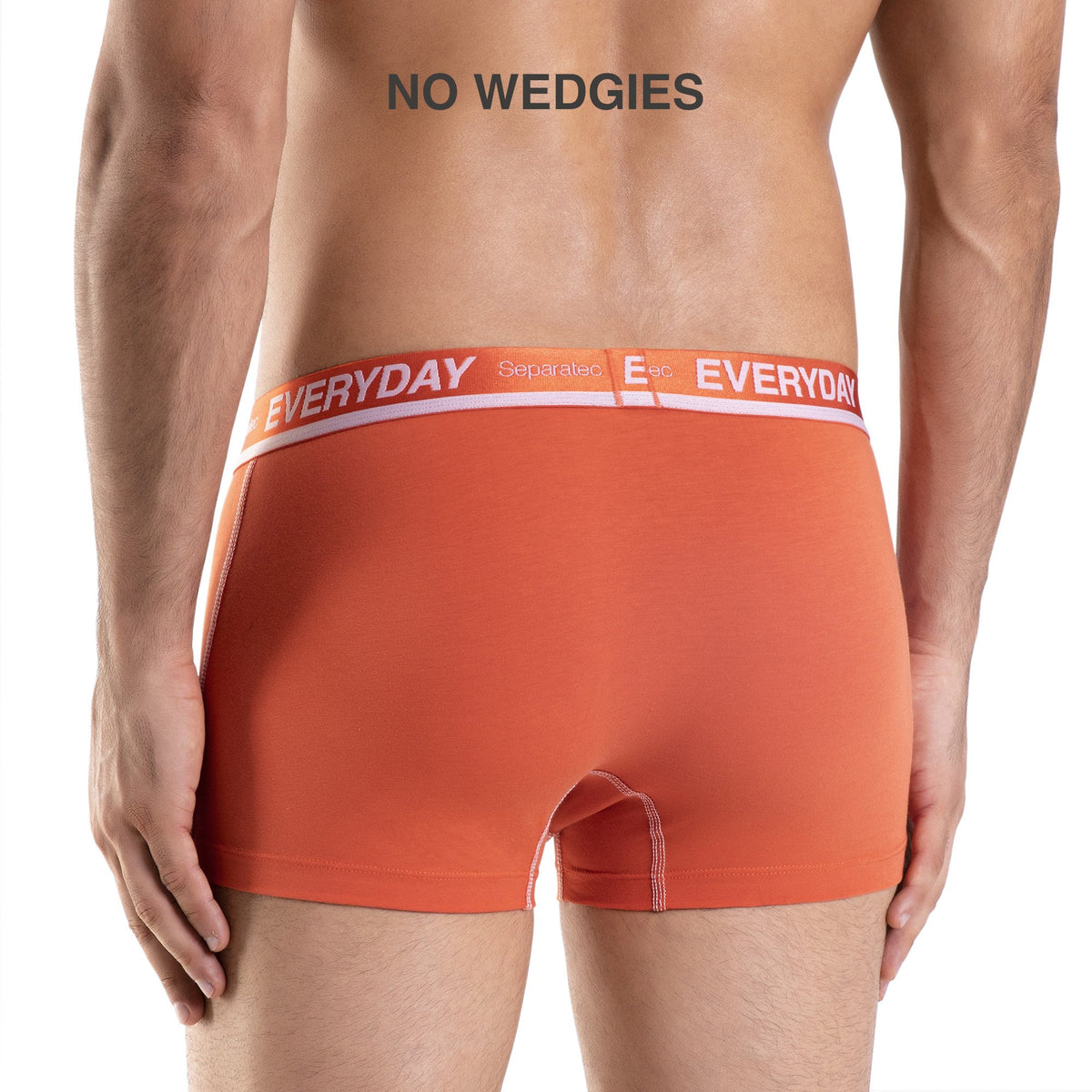 Separatec Dual Pouch  Colorful Cotton Trunks Everyday Logo 7Pack Back Performance